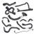 Coolant Hose Kit For Land Rover LR2, Includes 9 Replacement Hoses