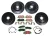 EBC Performance Brake Rebuild Kit, Front And Rear, 3GD Series Sport Brake Rotors And Greenstuff Pads With Wear Sensors For Land Rover LR4 3.0L V6, 2014 - 2016