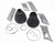 CV Boot Kit TDR000120, Front Axle, Includes 2 Boots For One Side, Grease, And Clamps, For Range Rover Full Size L322, 2003 - 2009