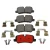 Rear Brake Pads LR134696, Brembo Prime Ceramic Line, For Land Rover LR3, LR4, Range Rover Sport, And Range Rover Full Size L322 (See Fitment Years)