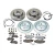 Complete Front And Rear Brake Kit For Land Rover LR4 With Genuine Pads, Standard Rotors, Replacement Wear Sensors, And Hardware,