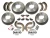 Front And Rear Brake Rebuild Kit For Land Rover Series 109-Inch Models Only, Includes Drums, Shoes, Wheel Cylinders, Adjuster Cams, And Hardware (See Fitment Years)