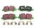 EBC Greenstuff Performance Rear Brake Pads With Retainer Springs LR055454 Or LR019627 For Land Rover LR3, LR4, Range Rover Sport, And Range Rover Full Size L322 (See Fitment Years)