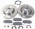 Front Brake Rebuilding Kit, Includes Brake Pads By Textar, Standard Rotors And Replacement Wear Sensor, For Range Rover Sport, Naturally-Aspirated, 2006 - 2009