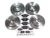 Front And Rear Brake Rebuild Kit With Standard Rotors And Ferodo Brake Pads For Land Rover LR2