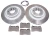 Front Brake Rebuild Kit, Includes Genuine Pads And Rotors, And Aftermarket Brake Wear Sensor, For Range Rover Sport Supercharged, 2006 - 2009
