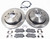 Rear Brake Rebuilding Kit For Land Rover LR3 V6, Includes Textar Brake Pads, Standard Rotors, Brake Wear Sensor And Pins With Clips.