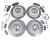 Brake Rebuild Kit, Front And Rear With Genuine Rotors And Pads For Range Rover Full Size L322, 2010 - 2012