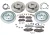 Brake Rebuild Kit, Front And Rear, With Genuine Brake Pads, Standard Rotors, Replacement Wear Sensors And Hardware, For Land Rover LR4 5.0L V8, 2010-Only