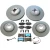Brake Rebuild Kit, Front And Rear, Includes Brembo Rotors, Genuine Brake Pads, And Brake Wear Sensors, For Range Rover Sport And Range Rover Full Size With 19-Inch Wheels (See Fitment Years)