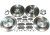Brake Rebuilding Kit, Front And Rear, With Textar Pads, Standard Rotors, Replacement Wear Sensors And Hardware, For Range Rover Full Size L322, 2006 - 2009