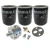 Spin-On Oil Filter And Adapter Kit, Includes Adapter And 3 Oil Filters By Mahle For Land Rover Series 2, 2A And 3