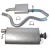 Standard Steel Cat-Back Exhaust System ESR1053 For Range Rover Classic, 1990 - 1995