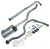 Exhaust System 2.25 For Land Rover Series 2, 2A, And 3, 88-Inch Standard, Left Hand Exit