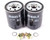 Oil Filter Kit, Two LPW100230 Filters By Mahle Including Plugs And Washers, For Land Rover Freelander, 2002 - 2005