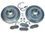 Genuine Front Brake Rebuilding Kit For Range Rover Full Size L322 2006 - 2009, Includes Genuine Rotors, Pads, Retainers And Wear Sensor