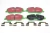 EBC Greenstuff Performance Front Brake Pads With Retainer Springs SFP500010 For Land Rover LR3, Range Rover Sport And Range Rover Full Size L322 (See Fitment Notes)