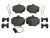 Rear Brake Pads By Lockheed With Pins And Springs For Range Rover Classic, 1987 - 1995