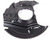 Genuine Brake Dust Shield SEC000040, Front Right Hand, For Range Rover Full Size L322, 2003 - 2005