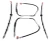 Brake Hose Kit, Standard Rubber Hoses, For Range Rover Full Size L322, 2006 - 2009
