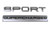 Sport Super Charged Back Door Emblem Silver