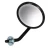 Stationary Wing Mirror Arm 562912, Round, Black, Includes Glass, For Land Rover Series 2, 2A, And 3, 88 And 109-Inch Models