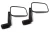 Door Side Mirror Assemblies MTC5217, Right and Left Pair, For Land Rover Defender 90 And 110 (See Fitment Years)