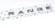 Genuine Front Hood Decal 'RANGE' Text DAB000061 For Range Rover Full Size L322, 2003 - 2005