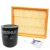 Replacement Filter Kit, Includes One Air Filter, Oil Filter And Oil Drain Plug Crush Washer, Plus Reminder Sticker, For Land Rover Discovery Series II, 1999 - 2004