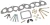Exhaust Manifold Fitting Kit 2.25L, With Gaskets And Hardware, For Land Rover Series 2, 2A And 3