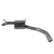 Stainless Steel Rear Pipe, Left Hand Side, By Double S, For Range Rover P38 With Bosch Engines, 1999 - 2002