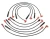 Ignition Wire Set 7MM RTC6551, Magnecor Performance Electrosports Wires, For Land Rover Discovery I, Defender 90, And Range Rover Classic (See Fitment Years)