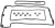 Valve Cover Gasket Kit, Cylinders 5 - 8, For Range Rover Full Size L322, 2003 - 2005