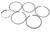 Piston Ring Set RTC277420, 0.020, For Land Rover Series 2, 2A, And 3, 2.25 Gas