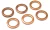 Oil Pan Drain Plug Copper Crush Washer Seals UAM2857L, Set of 6, For Range Rover P38