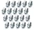 Original Equipment Lug Nuts LR173842, Set Of 20 For 14mm Bolts With 23mm Shank, On Land Rover LR3, LR4, Defender 90, 110, And 130 New Gen L663, Range Rover Full Size, And Range Rover Sport (See Fitment Years)