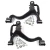 Front Lower Suspension Control Arm Kit, Includes (2) Control Arms LR073367 And LR073369 And Mounting Hardware, For Land Rover LR4, 2010 - 2016