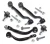 Front Suspension Upper And Lower Control Arm Kit, Includes Control Arms And Mounting Hardware, For Range Rover Full Size L322, 2003 - 2012