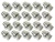 Steel Lug Nuts NRC7415, Set Of 20, For Land Rover Discovery I, Defender 90 And 110, And Range Rover Classic (See Fitment Years)