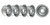 NATO Steel Wheels ANR4583, Set Of 5, 16 X 6.5-Inch, Silver, Tubeless, For Land Rover Discovery I, Defender 90 And 110, And Range Rover Classic (See Fitment Years)