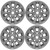 Sawtooth Style Alloy Wheels 16 X 7 Inch LR025862, Set Of 4, Silver, For Land Rover Discovery I, Defender 90, And Range Rover Classic (See Fitment Years)