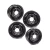 Steel Wheels, Set Of 4, 16 By 5.5-Inch Steel, Black, Tube Type For Land Rover Series 2, 2A And 3 (88 And 109)