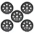 Steel Wheel By Terrafirma, Set of 5, Satin Black, 20 X 8 Inch, Includes Nuts, For Land Rover LR3, LR4, Discovery 5, Range Rover Sport, And Defender 90,110, 130 New Generation (See Fitment Years)
