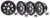 Steel Wheels By Terrafirma, Set Of 4, Satin Black 18 X 8 Inch, For Land Rover LR3, Range Rover Sport And Range Rover Full Size L322 (See Fitment Years)