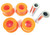 Polyurethane Bushing Set By Polybush, Back Of Rear Upper Control Arm , Orange Pair (Standard Firmness) For Land Rover LR3, LR4 And Range Rover Sport