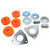 Polyurethane Bushing Kit By Polybush, Steering Front Radius Arm To Chassis, Orange Dynamic 75A Semi-Firm, For Land Rover Discovery I, Defender 90, And Range Rover Classic (See Fitment Years)