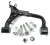Suspension Control Arm LR051622, Upper Rear Right Hand, Upgraded With Preloaded Semi-Firm Green Polyurethane Bushings And Bolt Kit For Land Rover LR3 And LR4