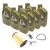 Oil Change Kit For Land Rover 2.0L Discovery Sport, Defender 90 And 110 New Gen L663, Range Rover Velar Turbo Petrol, And Range Rover Evoque, Includes COOPERSFIAAM Oil Filter LR073669, 8 Quarts Castrol Edge Pro OE 0W-20 Oil, Drain Plug & Reminder Cling