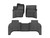 FloorLiner 3-Piece Set By WeatherTech, 1st & 2nd Row Molded Mats, Black, 44162912, For Land Rover Defender 110 New Generation L663 Without 3rd Row Seats