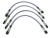 Performance Stainless Steel Brake Hose Kit With Teflon Liners For Land Rover Discovery 1